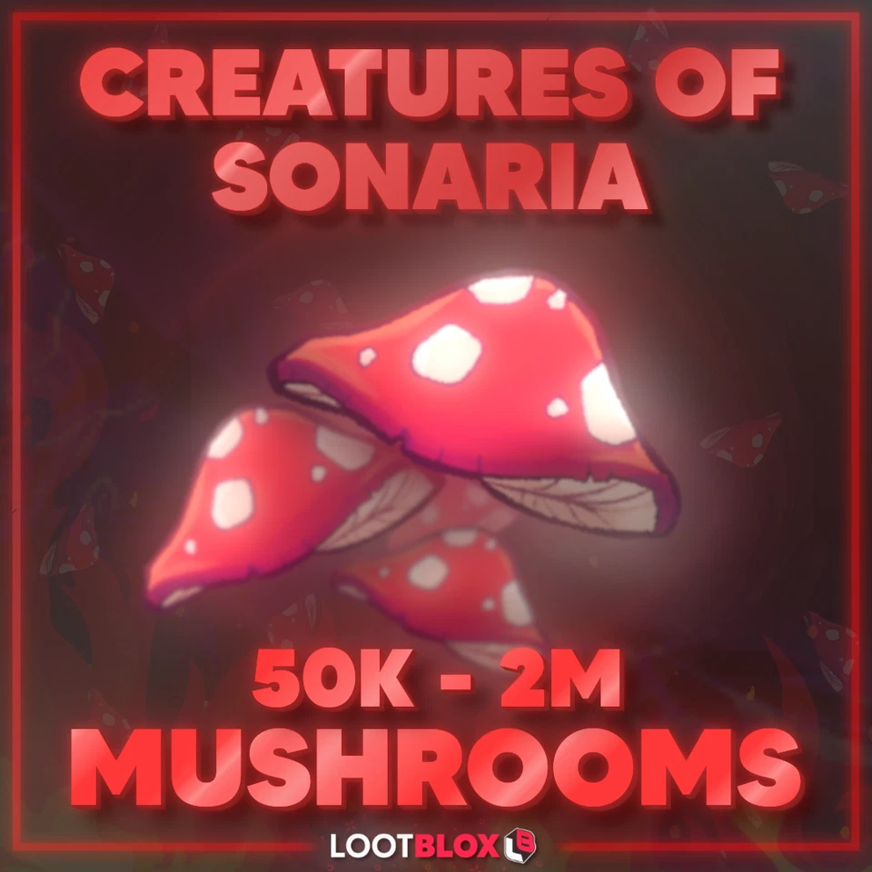 🍄Creatures Of Sonaria 🍄Mushrooms / MUSH🍄⚡COS ⚡🔴🔴🔴🔴 - Image 1 of 1