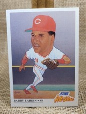 1991 Score All Star Barry Larkin Baseball Card #666 CINCINNATI REDS FREE S&H