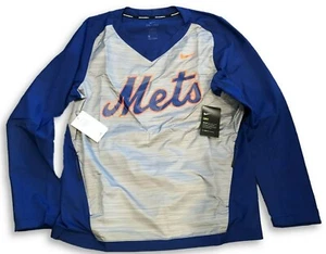NWT New York Mets Nike Dry Pullover Windbreaker Size Medium Jacket - Picture 1 of 2