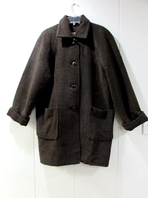 The Peruvian Connection Womens Alpaca Wool Winter Coat Size L Brown - Image 1 of 4