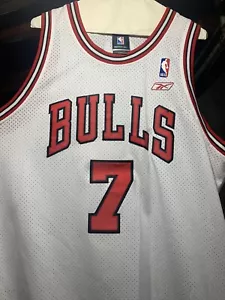 Reebok Chicago Bulls Ben Gordon Stitched Jersey Size XL +2 #7 - Picture 1 of 2