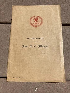 WW1 British England United Kingdom 15th Royal Welsh Fusiliers Memorial Program - Picture 1 of 8