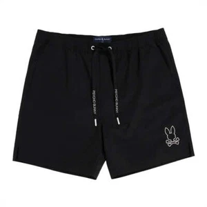 Psycho Bunny Samos Hydrochromic Printed Swim Shorts | Black | S, M, L - Picture 1 of 4