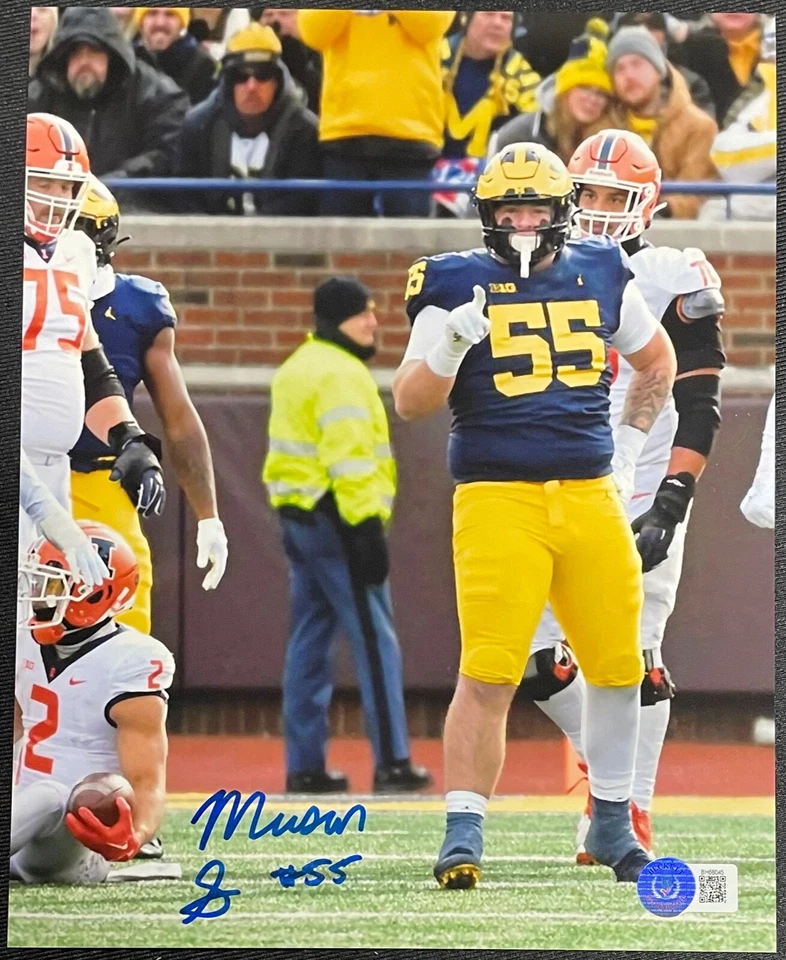 MASON GRAHAM SIGNED MICHIGAN WOLVERINES 8X10 BECKETT WITNESS COA - Image 1 of 1