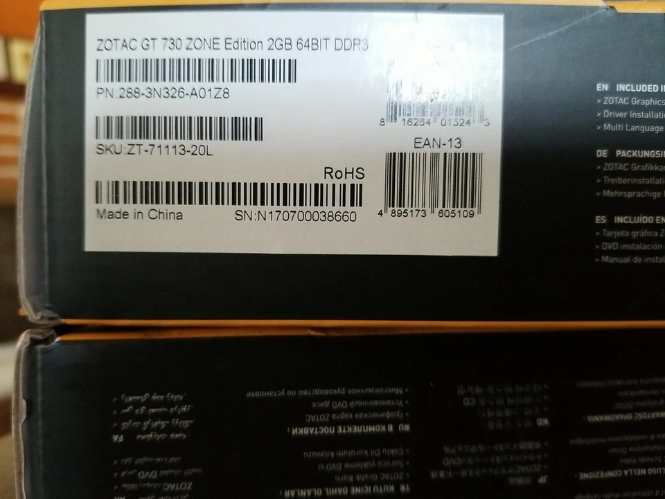 ZOTAC NVIDIA GeForce GT 730  2GB DDR3 Graphics Card lot x 4 card - Image 1 of 4