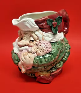 Vintage Fitz & Floyd ~ Babbo Natale con brocca natalizia bambino addormentato ~ 1989 ~ 1,75 qt ottime condizioni! - Foto 1 di 16