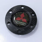 for Mitsubishi Carbon Fiber Sprot Steering Wheel Horn Button+Black Carbon Edge