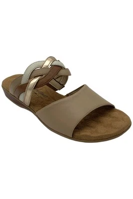 Sandália Feminina Cruz Slide Neutra Multi - Imagem 1 de 3