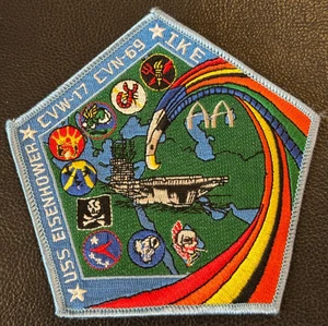 Patch croisière CVN-69 USS Eisenhower CVW-17 VAW-125 USN - RARE - Photo 1/3