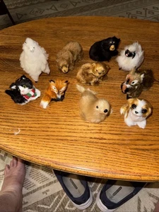 Vintage Mini Fur Covered Animals A Lot Of 10 - Picture 1 of 6