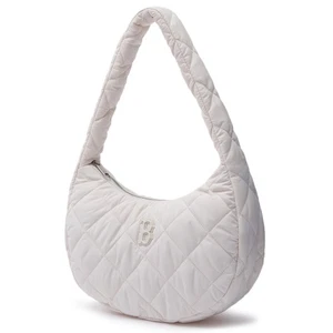 MLB Korea Padded Quilting Medium Hobo Bag Boston Red Sox 3ABQM0936-43CRP White - Picture 1 of 6