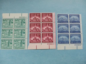 Liberty  Historical Sites #1037,1044 1047  Plate Block 5 - Picture 1 of 1