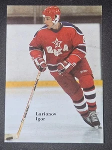 90-91 Igor Larionov Russian Rookie π¨π¨π¨ Vancouver Canucks - Picture 1 of 4