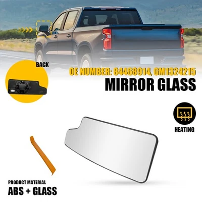 Зеркало с подогревом левое левое боковое нижнее стекло для GMC Sierra 3500HD 2500HD 2020-2021 годов выпуска - Изображение 1 из 4