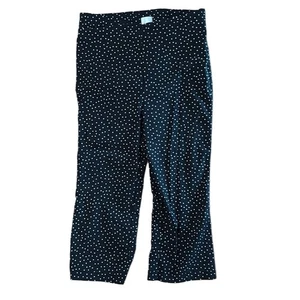 Maeve Anthropologie schwarz gepunktet kurz geschnitten Caprihose Größe 10 - Bild 1 von 9
