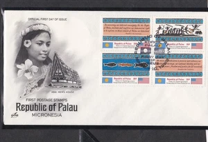 PALAU 1983 FIRST DAY COVER INAUGURATION OF POSTAL SERVICE + CACHET - Picture 1 of 1