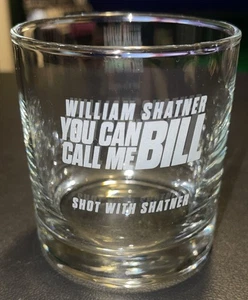 RARO “Disparo con WILLIAM SHATNER” Rocks Glass “You Can Call Me Bill” - Imagen 1 de 11