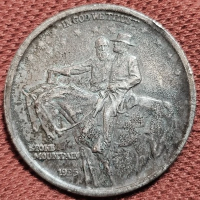 1925 Stone Mountain 50C Silver Half Dollar Commemorative Coin - Image 1 of 2