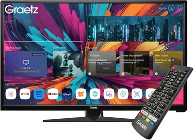 GRAETZ TV 32 POLLICI SMART LED HD GR32S1470 HDR10 WebOs 2.0 By LG BLUETOOTH 5.0 - Immagine 1 di 4