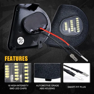 2 件 AUXITO LED TOWING 侧镜灯 PUDDLE Fit DODGE Fit RAM 2500 3500 4500 — 第 1/4 张图片