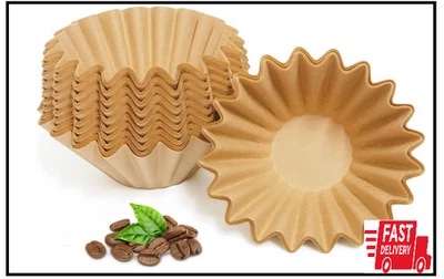 Filtros de café de 2-5 tazas, paquete de 100 filtros sin blanquear 5 W02, marrón  Foto 1 de 2