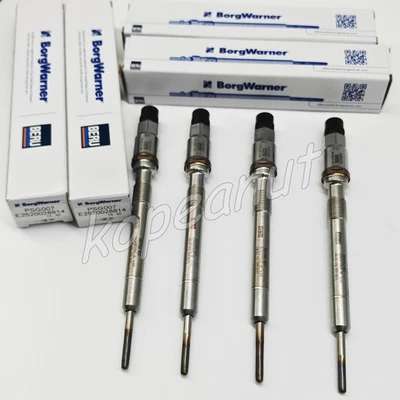 4X PSG007 BorgWarner Glow Plug 03L905061L for VW Volkswagen Touareg Audi Quattro - Изображение 1 из 4