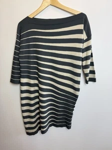 Annette Gortz Since 1984 Gr. Large Tunika Top asymmetrisch gestreift Lagenlook - Bild 1 von 13