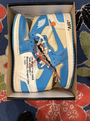 Air Jordan 1 Off-White Inc Talla 9.5 Muestra Foto 1 de 4