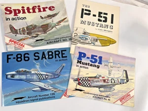 Vintage Aircraft Books Lot Squadron/Signal In Action P-51 Spitfire F-86 Sabre - Picture 1 of 19