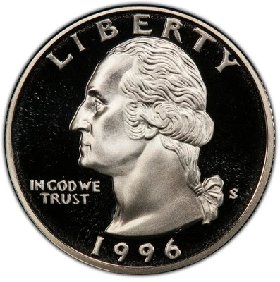 1996-S Clad Proof Washington Quarter 25C - Image 1 of 2