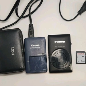 Canon IXUS 220 HS/ELPH 300 HS 12.1MP 5x Optical Zoom Digital Camera-black - Bild 1 von 12