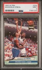 1992 Ultra #328 Shaquille O’Neal RC PSA 9 MINT - Picture 1 of 3