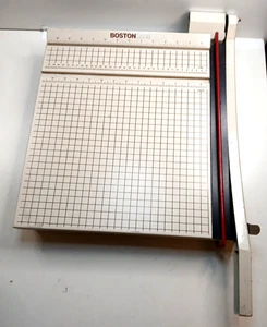 Boston 2615 Large Paper Trimmer Cutter Guillotine Style 15" Old School - Picture 1 of 12