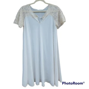 Vintage KAYSER Nightgown Women's Small Short Sleeve Ivory Honeymoon - Picture 1 of 6