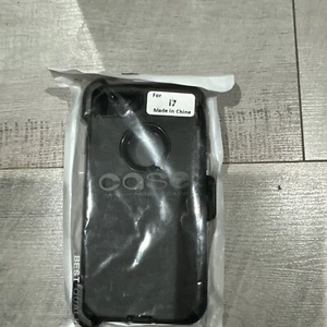 I Phone Case Like The OtterBox For  I Phone 7 With Clip Black - Picture 1 of 2