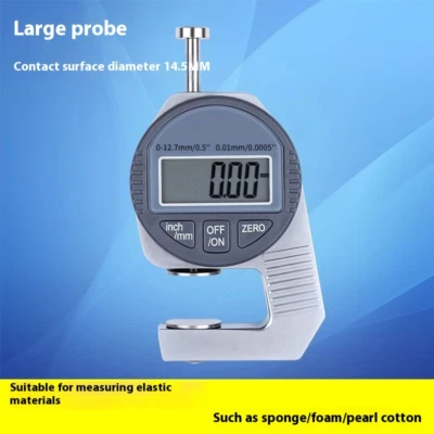 High Precision Thickness Gauge Electronic Digital Display Paper Film Calipers - Image 1 of 4
