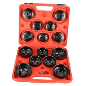 15PCS Oil Filter Cap Wrench Tool, Universal Cup Type Oil Filter Socket Wrench - Picture 1 of 7