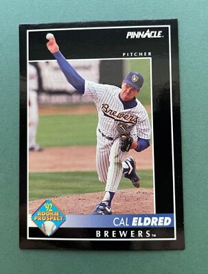 1992 Pinnacle Baseball Cal Eldred #249 Milwaukee Brewers - Image 1 of 2