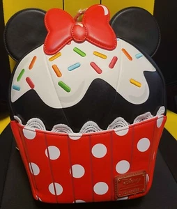 Loungefly Disney Minnie Mouse Sprinkle Cupcake Backpack NWT *READ* - Picture 1 of 24