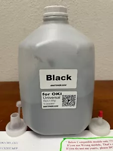 (1,000g) Black Toner Refill for OKI Okidata Color printer UNIVERSAL BULK - Picture 1 of 4