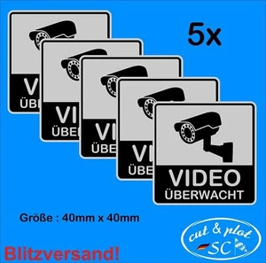 Adesivo di allarme videosorveglianza adesivo videosorveglianza 40 x 40 mm SC150 - Foto 1 di 1