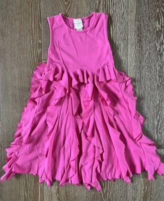 Vestido Lemon Loves Lime Niñas Rosa Volantes Talla 10 Usado en Excelente Condición Foto 1 de 4