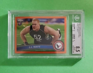 2011 Topps Chrome #104 -- JJ Watt RC -- Orange Refractor BGS 8.5 Rookie Texans - Picture 1 of 3