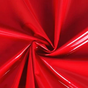 Metallic Glossy Faux Leather Fabric for Clothing Bag DIY Crafts Sold Shiny Trims - Picture 1 of 29