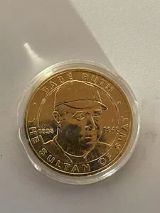 Babe Ruth The Sultan of Swat Republic of Liberia 1 Dollar Coin 1$ - Picture 1 of 2