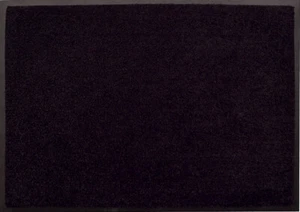 Easy-Clean Fußmatte Uni schwarz 50x70cm waschbar und pflegeleicht strapazierbar - Bild 1 von 1