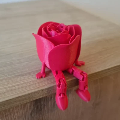 Articulated Rose for Valentine's Day Gift for her Romantic Unique girlfriend