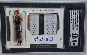 Nic Claxton 2019/20 Panini National Treasures RPA Auto Patch SGC 9 MINT #74/75