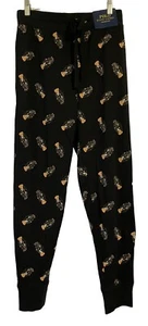 Polo Ralph Lauren NWT Child's Black Tuxedo Bear Black Sleepwear Jogger Pant Sz S - Picture 1 of 4