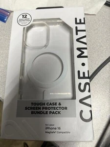 Case-Mate tough case+ screen protector bundle pack for iphone 16 - Picture 1 of 1